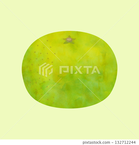 早熟柑橘插圖（水彩風格向量圖） 132712244