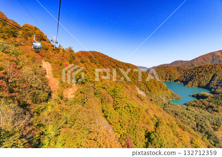 Naeba Plateau Autumn from Dragondola Naeba Plateau Autumn from Dragondola 132712359