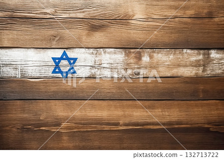 Wooden background with the flag of Israel. Wooden background with the flag of Israel. 132713722