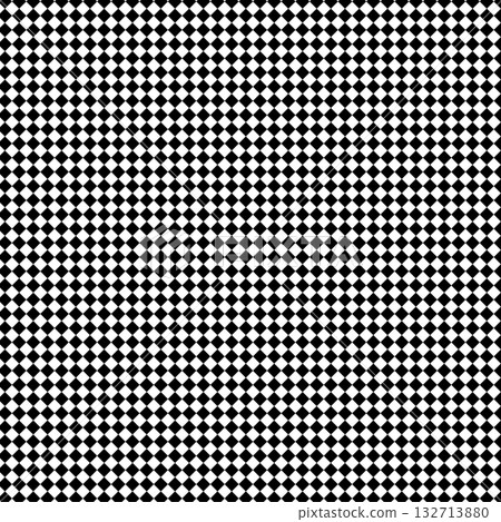 Black diamond seamless pattern on white background. Rhombus black and white geometric dance floor. Patterned backdrop for decorative plaid, argyle fabric, wallpaper. 132713880
