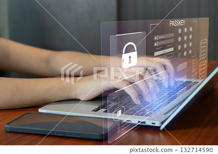 using Passkey instead of a code set for maximum security Biometric Lock 132714590