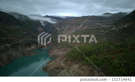 4k drone view of the canyon. High quality photo 132714641
