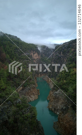 4k drone view of the canyon. High quality photo 132714646