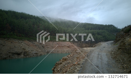 4k drone view of the canyon. High quality photo 4k drone view of the canyon. High quality photo 132714671