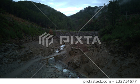 4k drone view of the canyon. High quality photo 4k drone view of the canyon. High quality photo 132714677