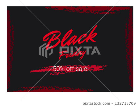 Black Friday, vintage chalk frame with text on blackboard, Retail Sale concept. Black Friday, vintage chalk frame with text on blackboard, Retail Sale concept. 132715709