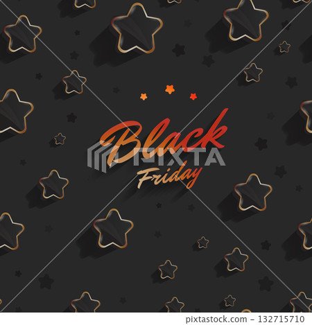 Black friday sale geometric background. Black shine star 3d background. Black friday sale logo for banner, web, header and flyer, design. Christmas and new year shopping. Black friday sale geometric background. Black shine star 3d background. Black friday sale logo for banner, web, header and flyer, design. Christmas and new year shopping. 132715710