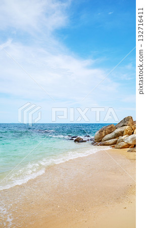 Beach on Mamutic Island, Tunku Abdul Rahman National Park, Sabah, Malaysia. Beach on Mamutic Island, Tunku Abdul Rahman National Park, Sabah, Malaysia. 132716411