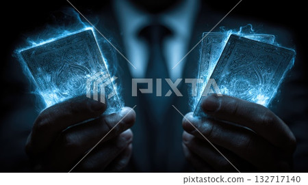Magical Playing Cards in Hands Magical Playing Cards in Hands 132717140