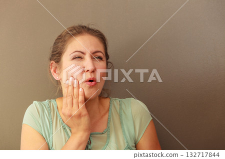Woman feel pain ache 132717844