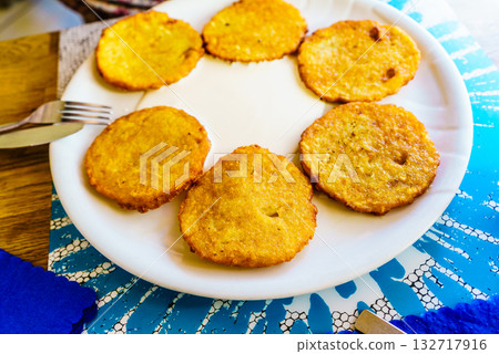 Six potato pancakes Six potato pancakes 132717916
