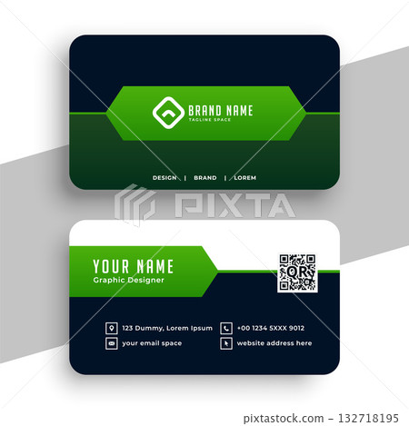 modern business identity card template ready to print 132718195