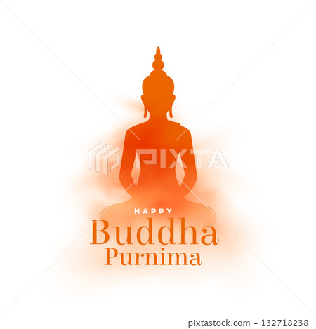 happy buddha purnima or vesak day greeting background design happy buddha purnima or vesak day greeting background design 132718238