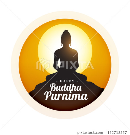 hindu religious buddha purnima or vesak day background 132718257