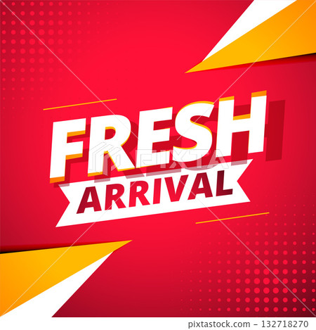eye catching fresh arrival collection template with halftone effect eye catching fresh arrival collection template with halftone effect 132718270