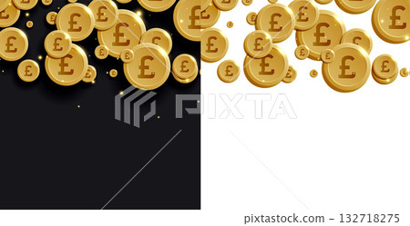 foreign currency golden pound sign background design foreign currency golden pound sign background design 132718275