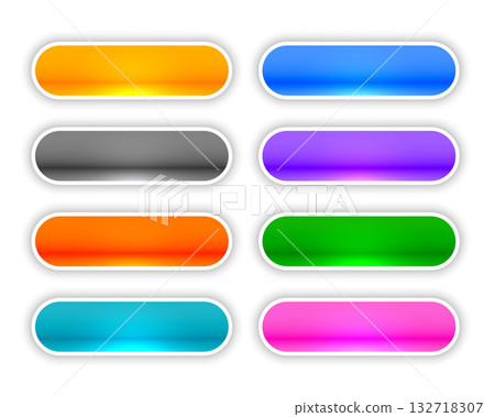 collection of empty web app button icon design 132718307