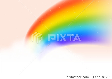 decorative rainbow spectrum background with cloudy effect decorative rainbow spectrum background with cloudy effect 132718320