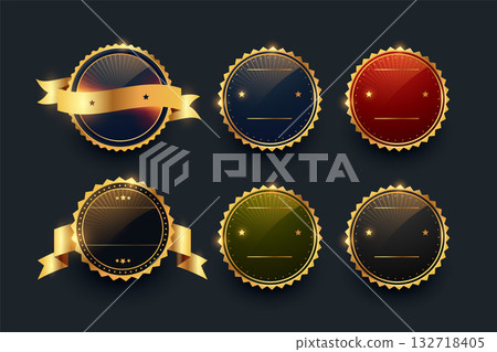 pack of six premium round emblem symbol design pack of six premium round emblem symbol design 132718405