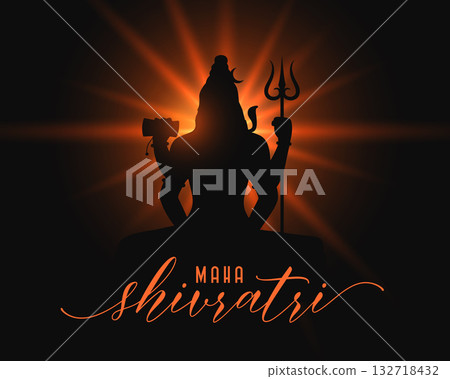 happy maha shivratri wishes background with light effect happy maha shivratri wishes background with light effect 132718432