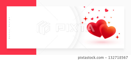 beautiful love heart greeting wallpaper with text space 132718567