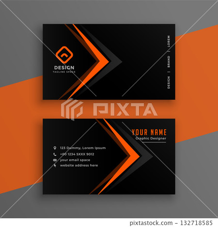 professional business card template for corporate identity 132718585