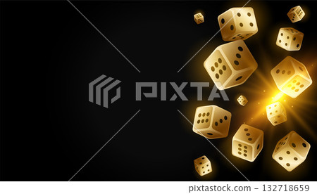 3d style casino gambling dice banner with text space 3d style casino gambling dice banner with text space 132718659