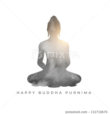 happy buddha purnima holiday card for spiritual peace happy buddha purnima holiday card for spiritual peace 132718678