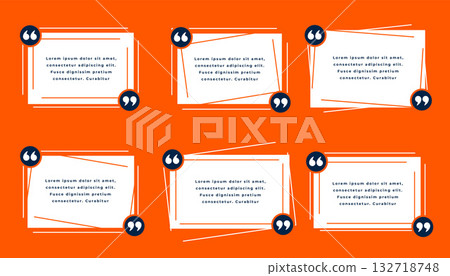 collection of citation frame icon template for social media post 132718748