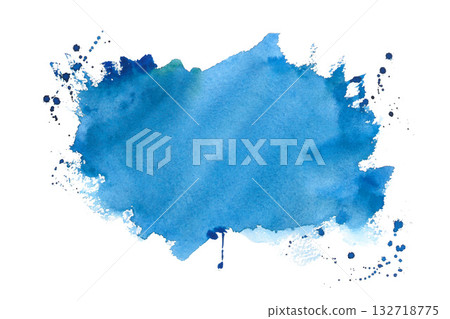 eye catching abstract blue tone splatter backdrop design 132718775