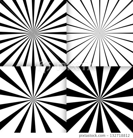 black and white sunrays explosion background in set of four black and white sunrays explosion background in set of four 132718812