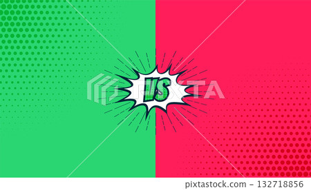 game on! cartoon versus vs banner for tournament and contest 132718856