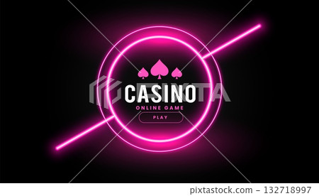 neon style casino poker game banner play and win big prize neon style casino poker game banner play and win big prize 132718997