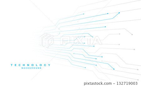 futuristic techno digital circuit wire white background design futuristic techno digital circuit wire white background design 132719003