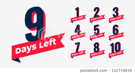 countdown timer with number of days left tags countdown timer with number of days left tags 132719039