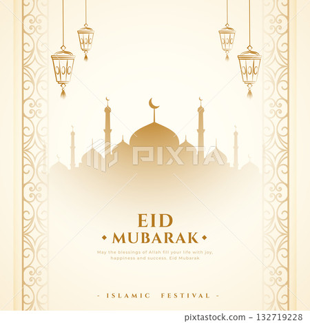 traditional eid mubarak eve holiday background design traditional eid mubarak eve holiday background design 132719228