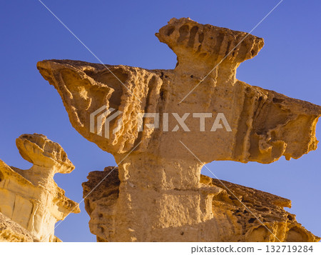 Sandstone formations Bolnuevo, Spain 132719284