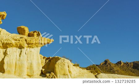 Sandstone formations Bolnuevo, Spain 132719285