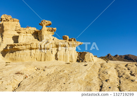 Sandstone formations Bolnuevo, Spain 132719299