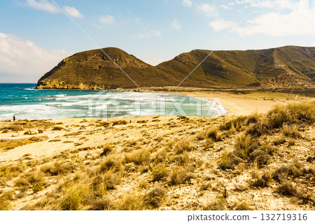 Beach El Playazo, seascape in Spain. 132719316