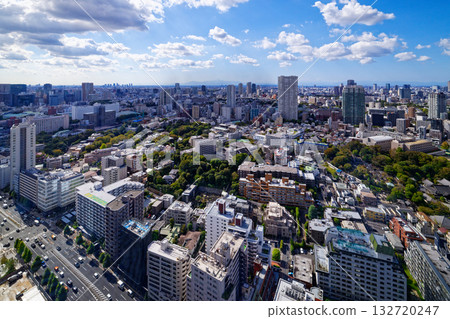 從新高輪眺望富士山的街景 132720247