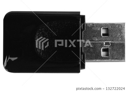 Wireless USB Network Adapter Isolated on White background Wireless USB Network Adapter Isolated on White background 132722024