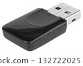 Wireless USB Network Adapter Isolated on White background 132722025