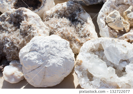Beautiful natural geodes in Chebika, Tunisia Beautiful natural geodes in Chebika, Tunisia 132722077