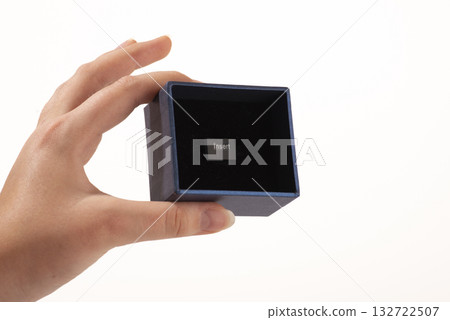 Red employee icon standing out among black user icons on a computer keyboard. Recruitment, hiring or target audience concept. 132722507