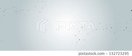 Abstract background with line and atom. Science connection vector. Technical network design Abstract background with line and atom. Science connection vector. Technical network design 132723295