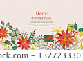 Hand-drawn vector illustration of Christmas decorations 132723330