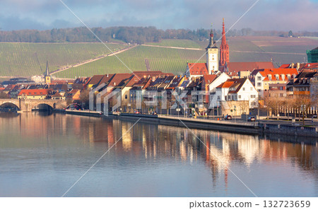 Old Main Bridge and Marienkapelle in Wurzburg, Germany Old Main Bridge and Marienkapelle in Wurzburg, Germany 132723659
