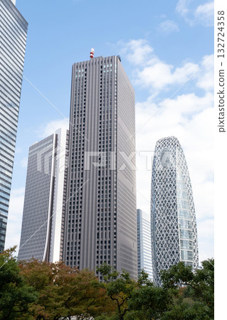 西新宿高樓林立的景色 132724358