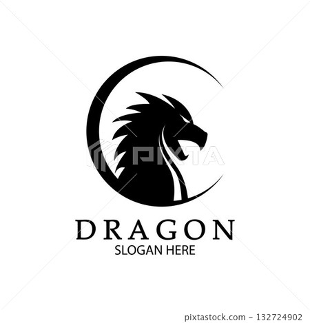 Dragon vector icon illustration Dragon vector icon illustration 132724902